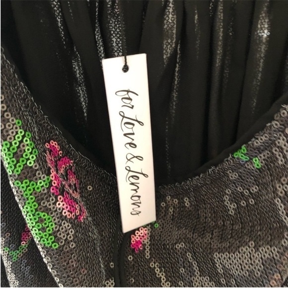 For Love & Lemons Every Rose Sequin Mini Dress NWT - Picture 9 of 9